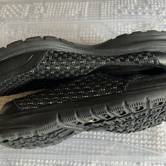 Skechers memory foam slip ons. Size 7. Black with bling on the tops. Size 7 - Picture 4 of 7